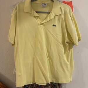 Yellow Lacoste vintage